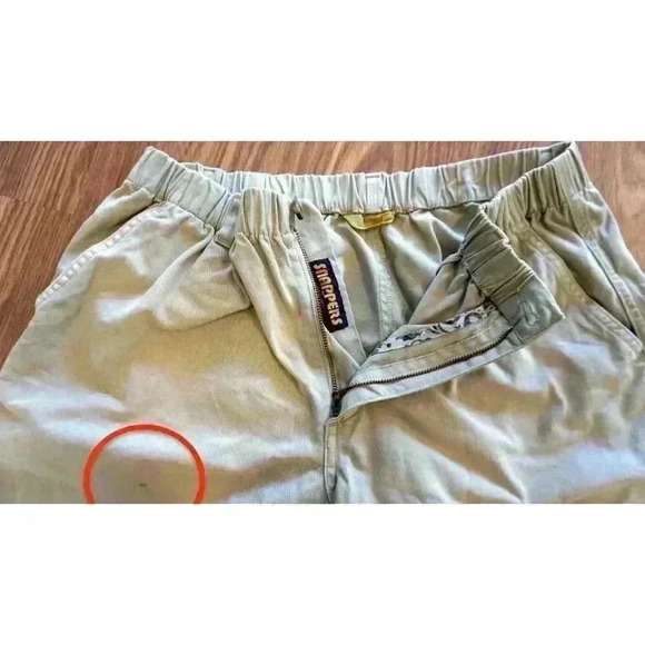 VINTAGE 1946 Snappers Elastic Waist Men's 5.5 Inch Stretch Shorts In Sage, Size - Picture 5 of 13